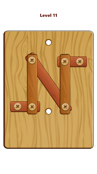 Wood Nuts & Bolts Puzzle Mod